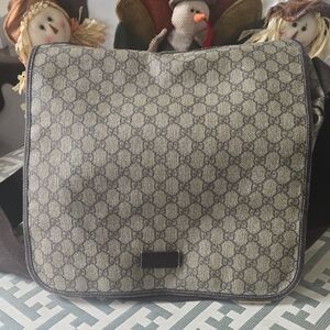 Gucci Beige and Brown Kids Monogram Bag
